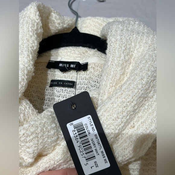 Miss Me cowl neck sweater - Picture 4 of 4